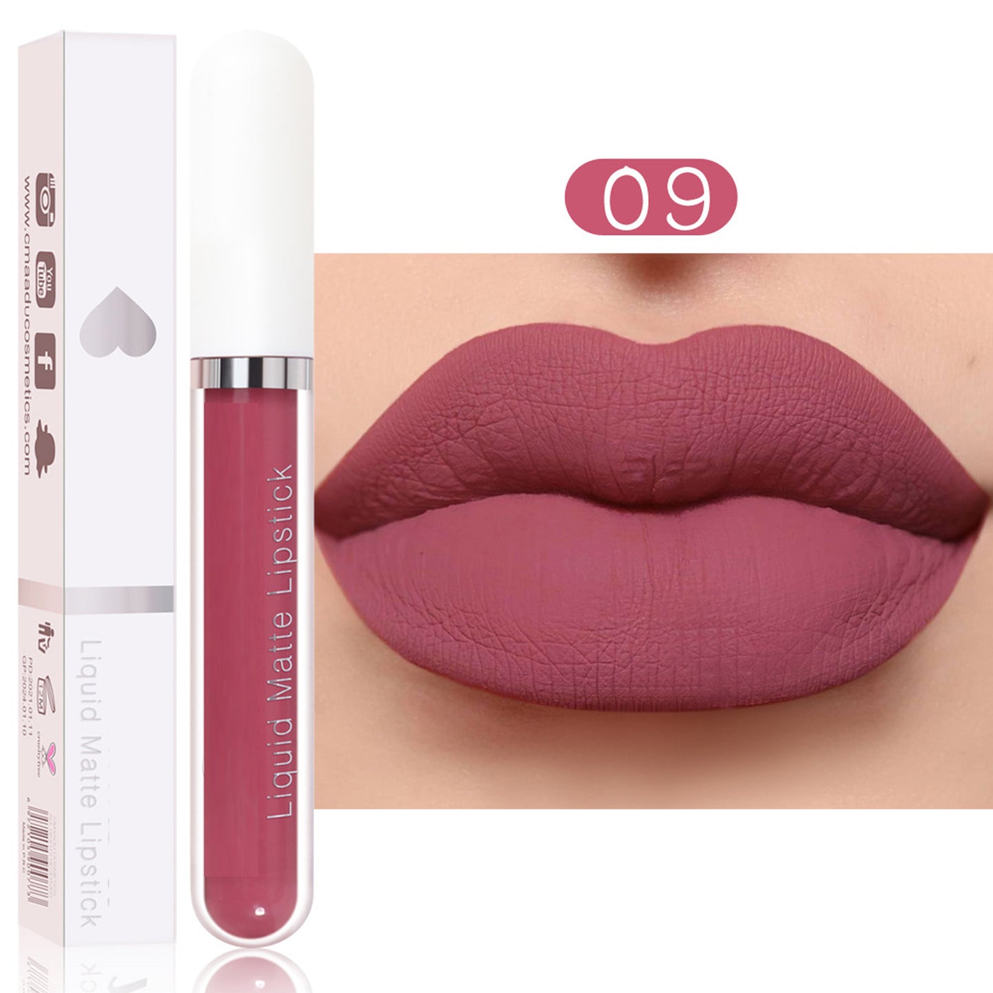 18 colors of matte waterproof long-lasting lipstick