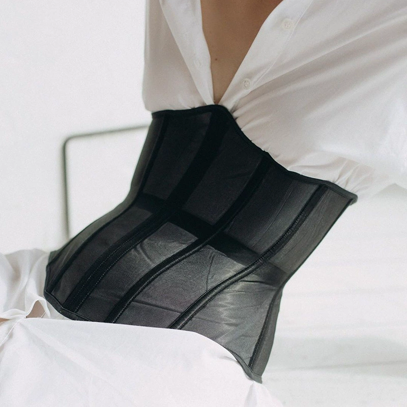 Sexy lace-up waist vest