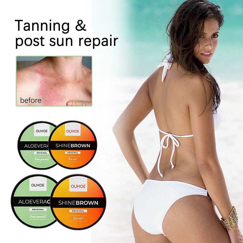 Shine Brown Tanning Cream and Aloe Vera Gel