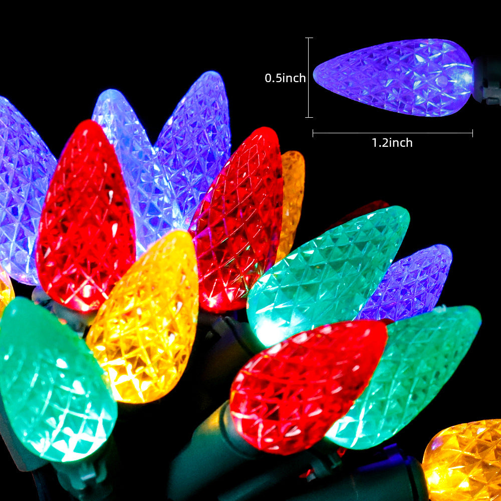 Christmas strawberry lights