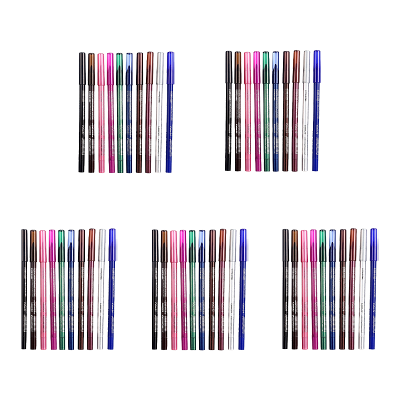 10 Colored Eyeliner Gel Pens
