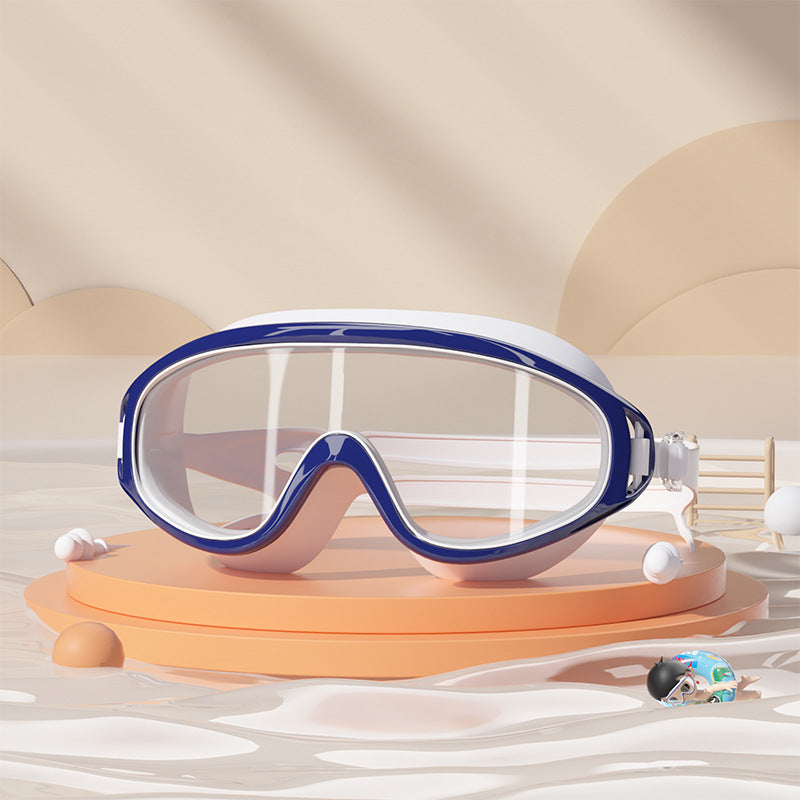 HD children's waterproof and anti-fog swimming goggles