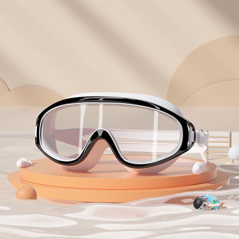 HD children's waterproof and anti-fog swimming goggles