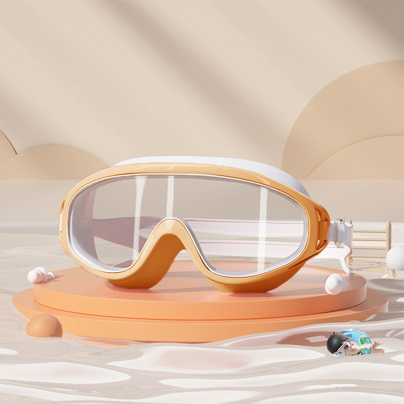 HD children's waterproof and anti-fog swimming goggles