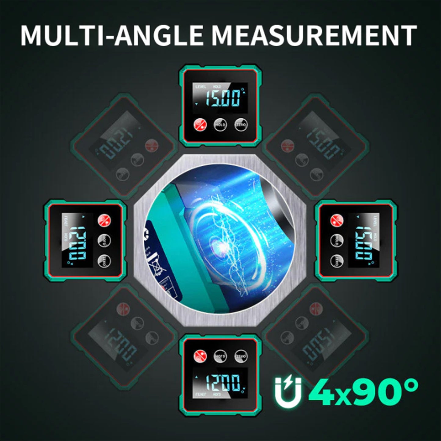 Electronic laser angle measuring instrument