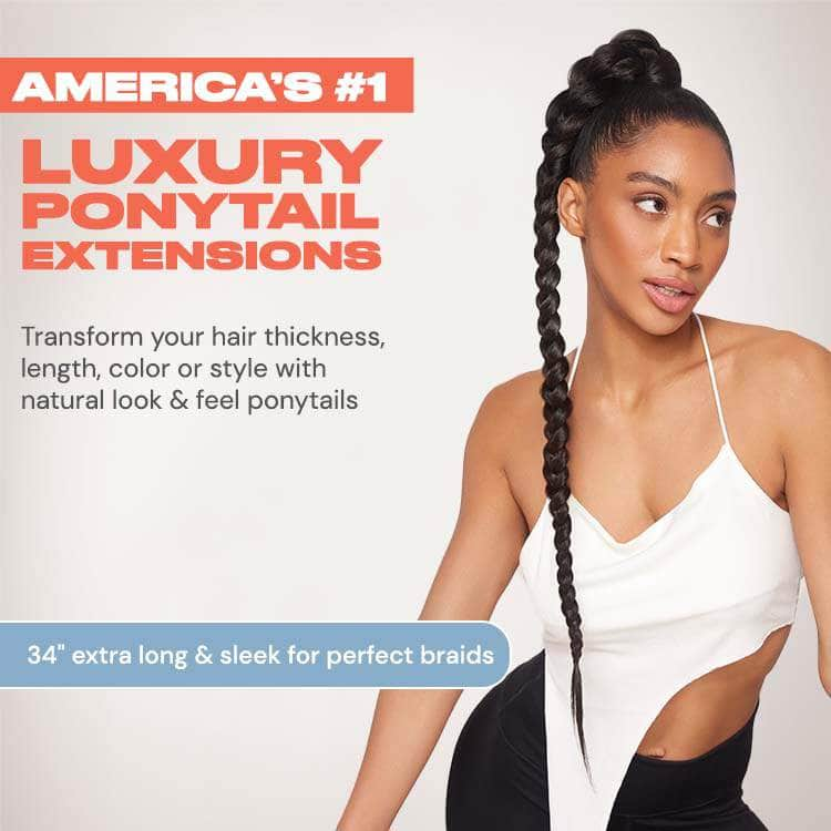 Ponytail braid free change hairstyle (80CM)