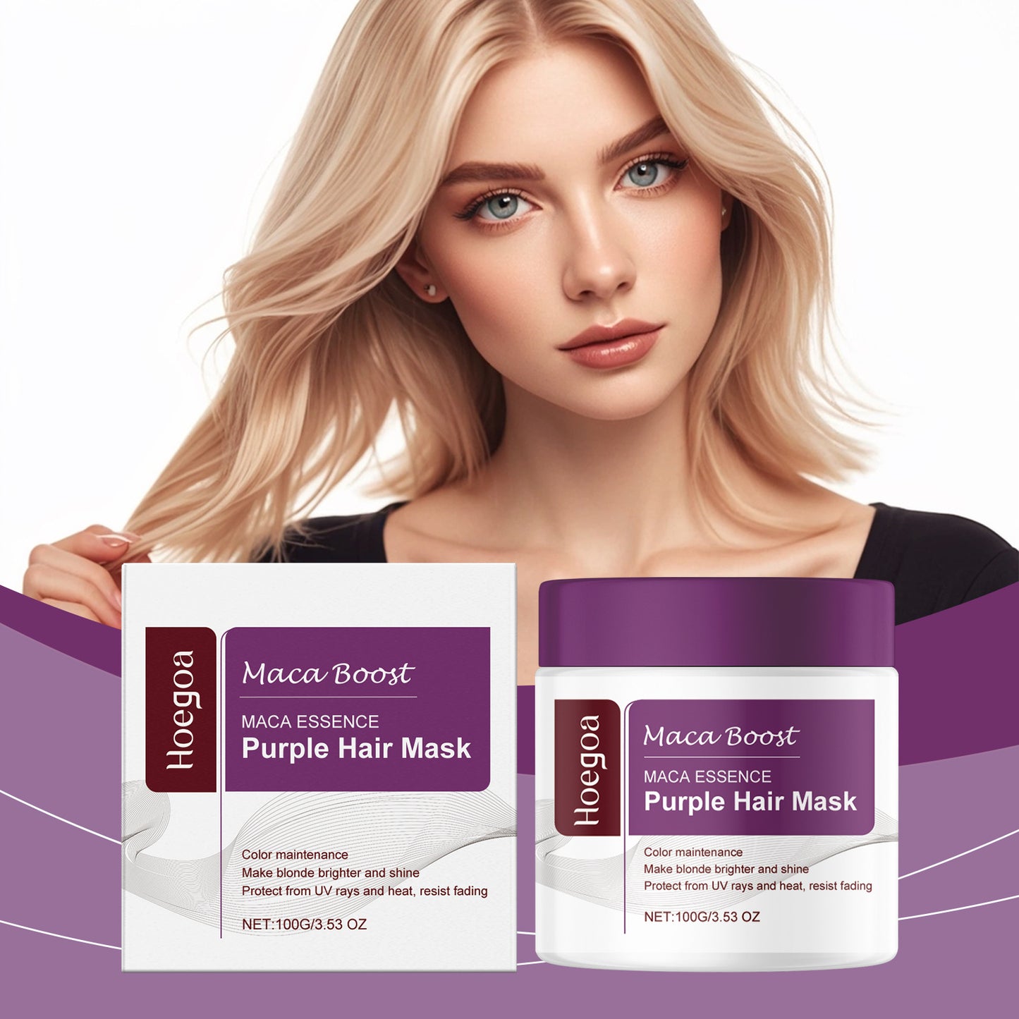 Purple Smooth Hair Mask
