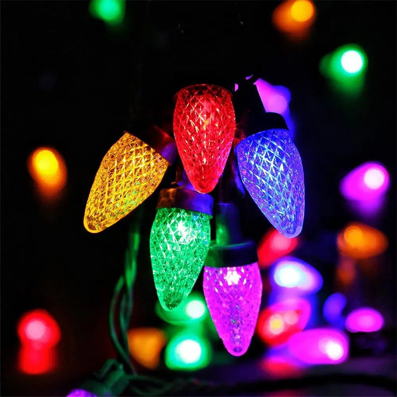 Christmas strawberry lights