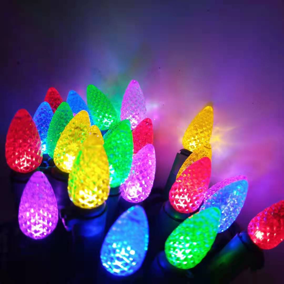 Christmas strawberry lights