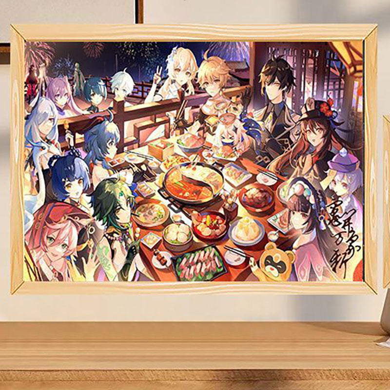 Glowing Photo Frame Light Painting