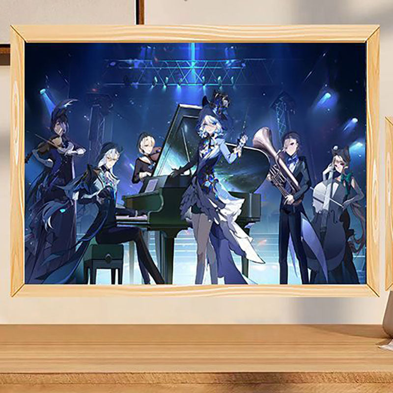Glowing Photo Frame Light Painting