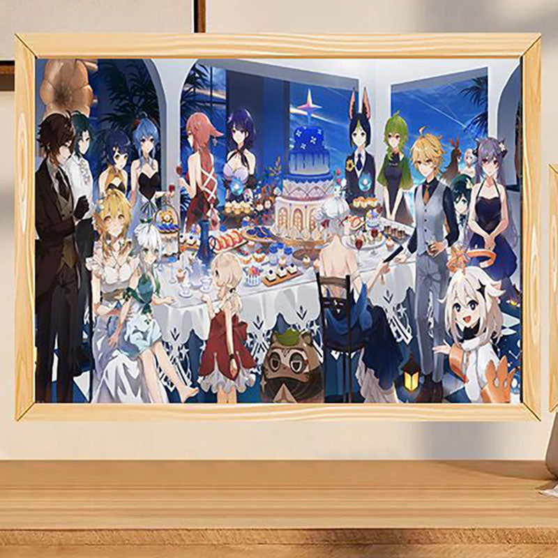 Glowing Photo Frame Light Painting