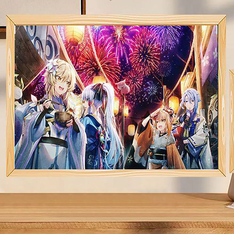 Glowing Photo Frame Light Painting