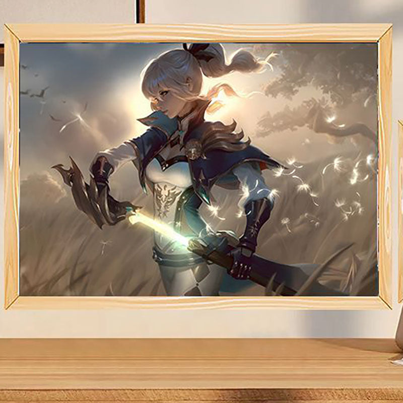 Glowing Photo Frame Light Painting