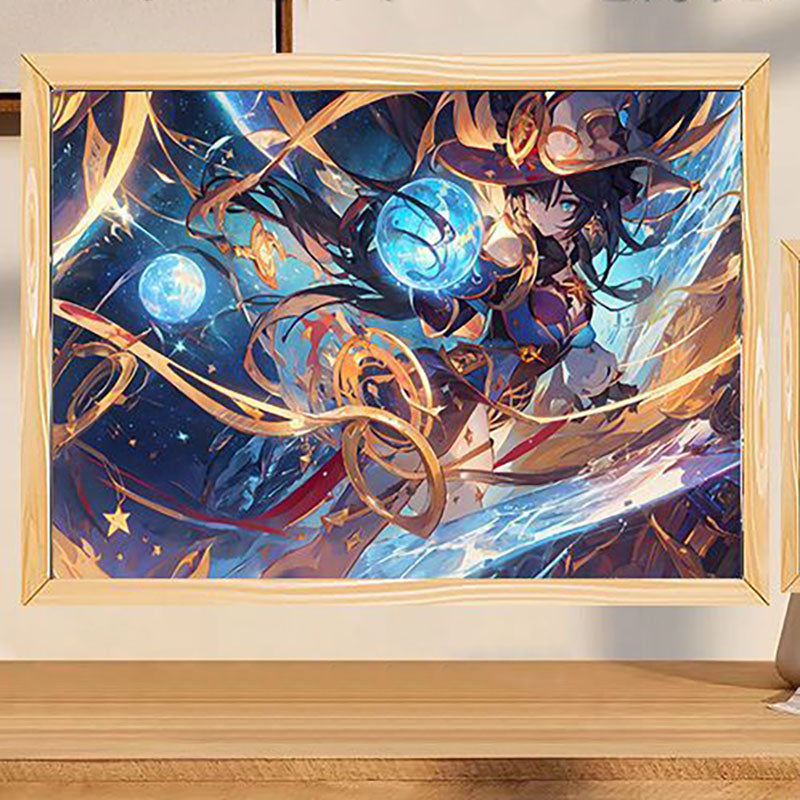 Glowing Photo Frame Light Painting