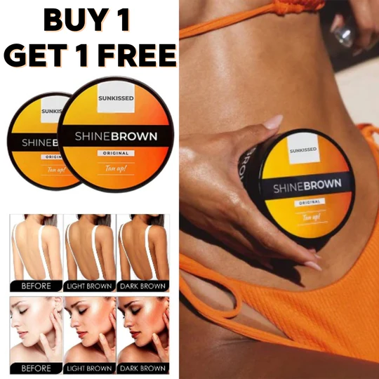 Shine Brown Tanning Cream and Aloe Vera Gel