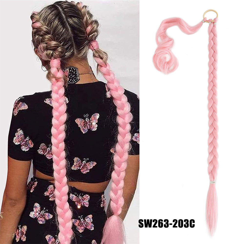 Ponytail braid free change hairstyle (80CM)