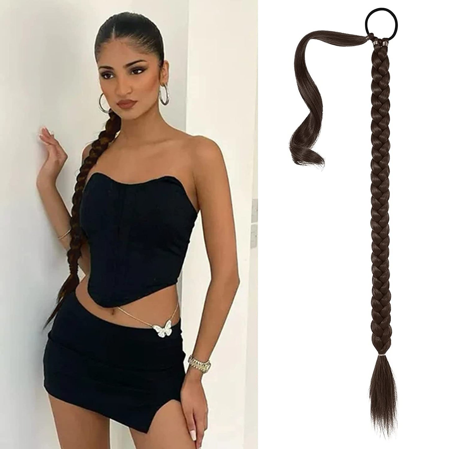 Ponytail braid free change hairstyle (80CM)