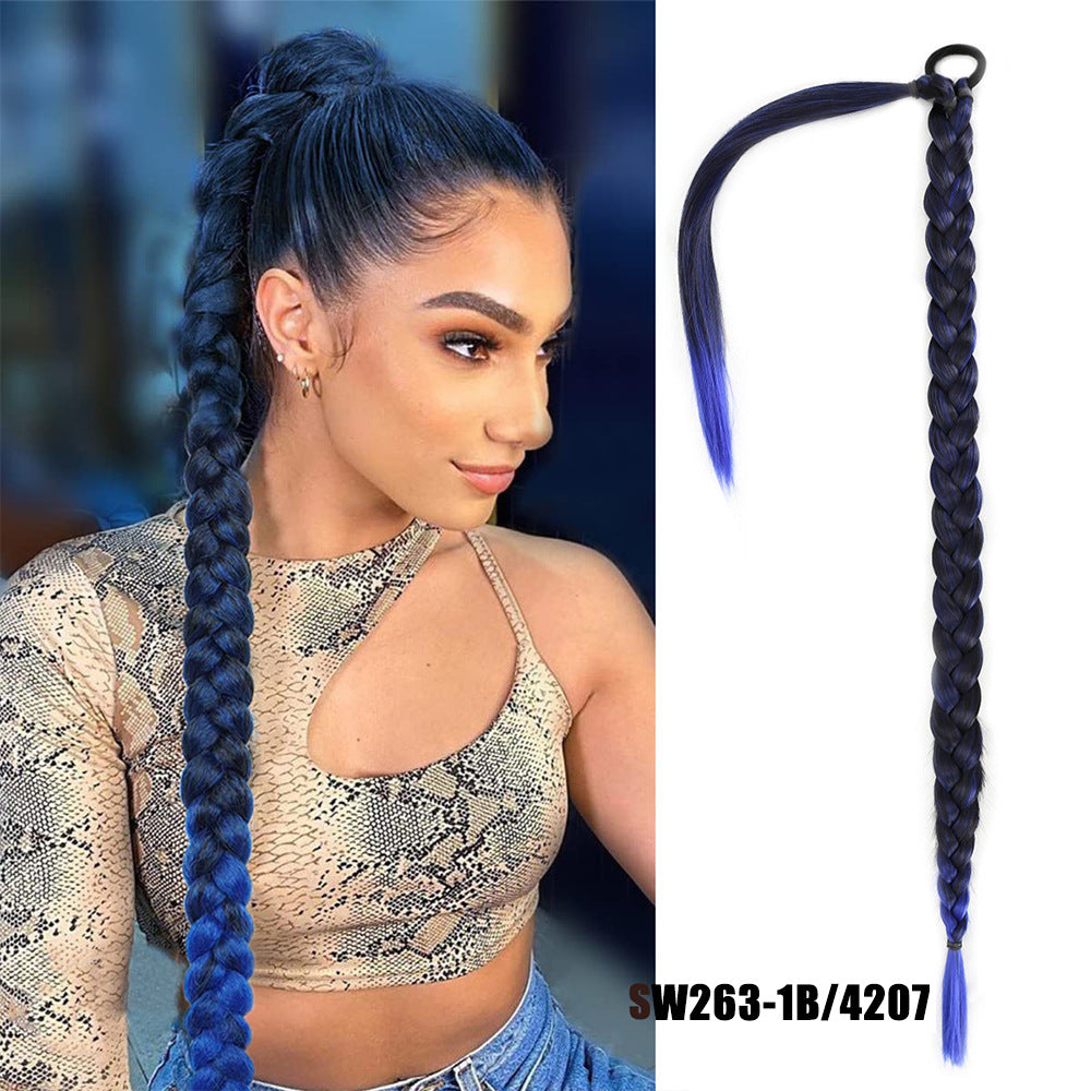 Ponytail braid free change hairstyle (80CM)