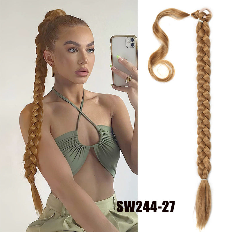 Ponytail braid free change hairstyle (80CM)