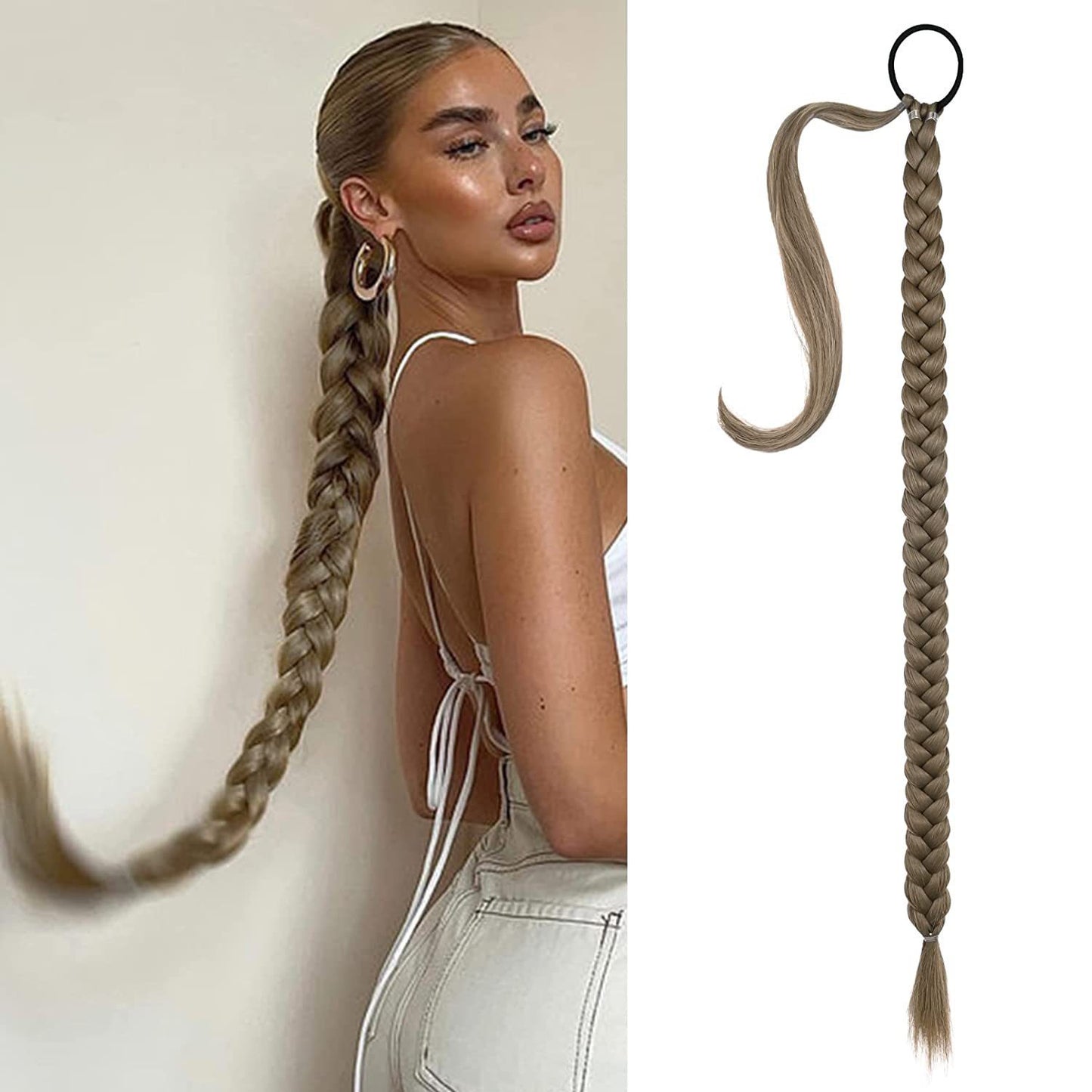Ponytail braid free change hairstyle (80CM)