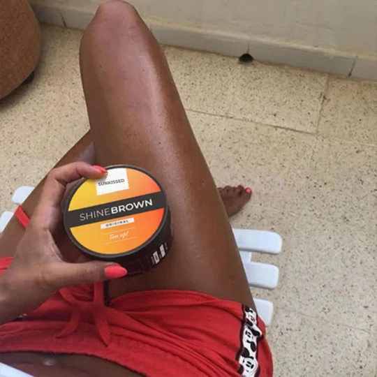 Shine Brown Tanning Cream and Aloe Vera Gel