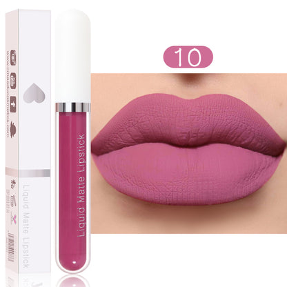 18 colors of matte waterproof long-lasting lipstick
