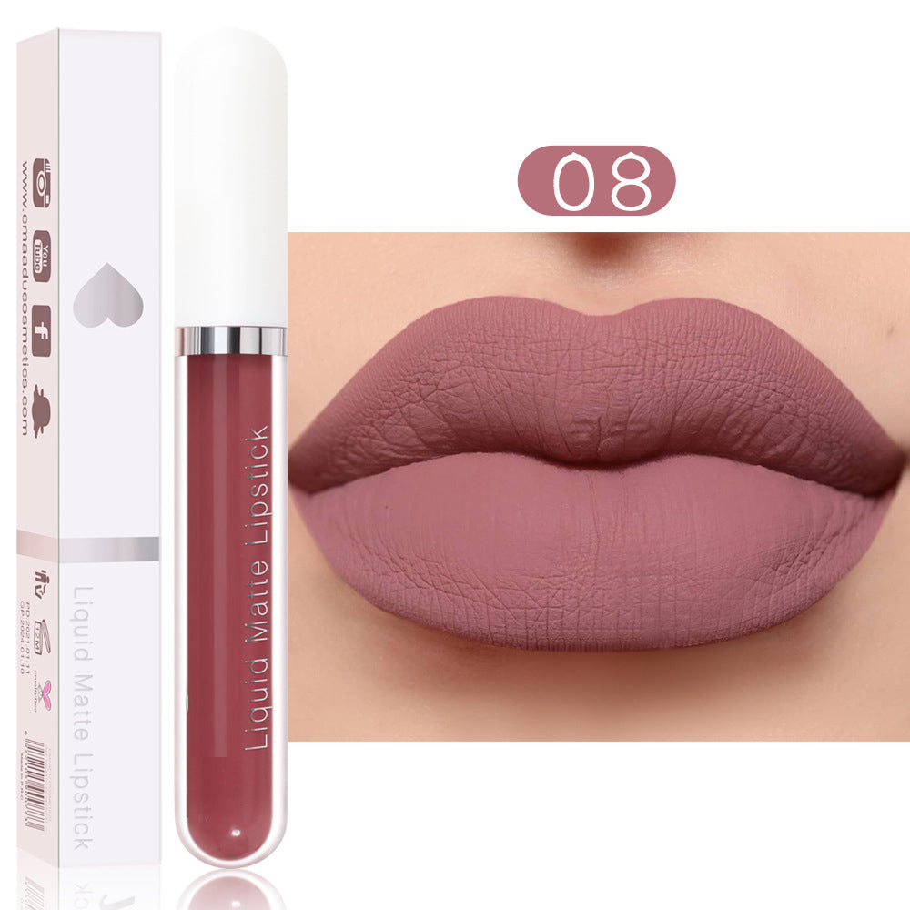 18 colors of matte waterproof long-lasting lipstick