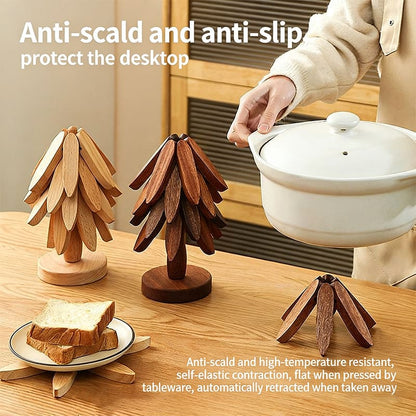 Solid wood heat insulation pad