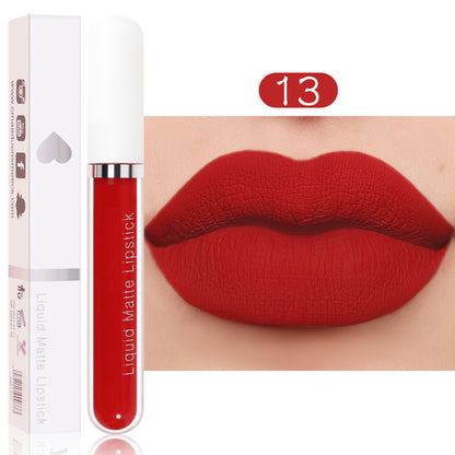 18 colors of matte waterproof long-lasting lipstick