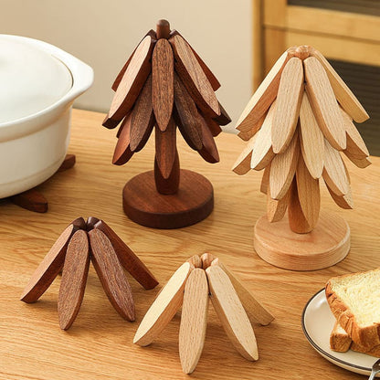 Solid wood heat insulation pad