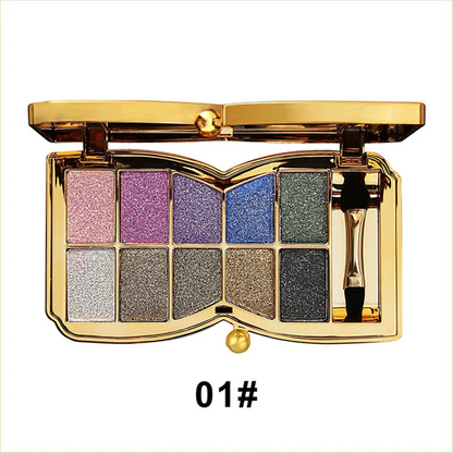 Sparkle Shimmer eyeshadow palette 10 colors