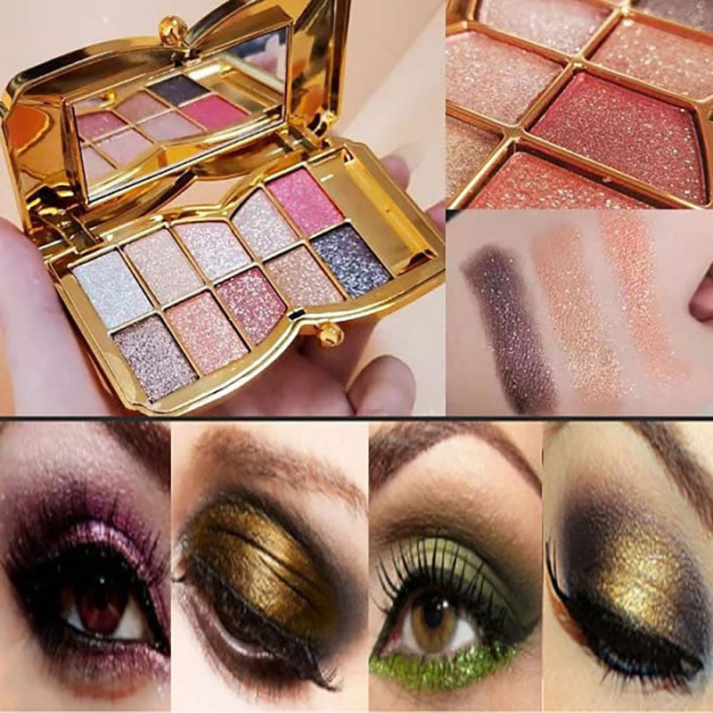 Sparkle Shimmer eyeshadow palette 10 colors