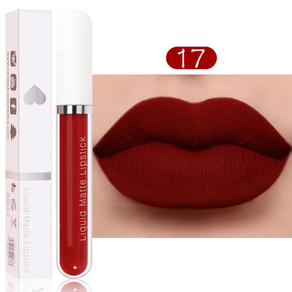 18 colors of matte waterproof long-lasting lipstick