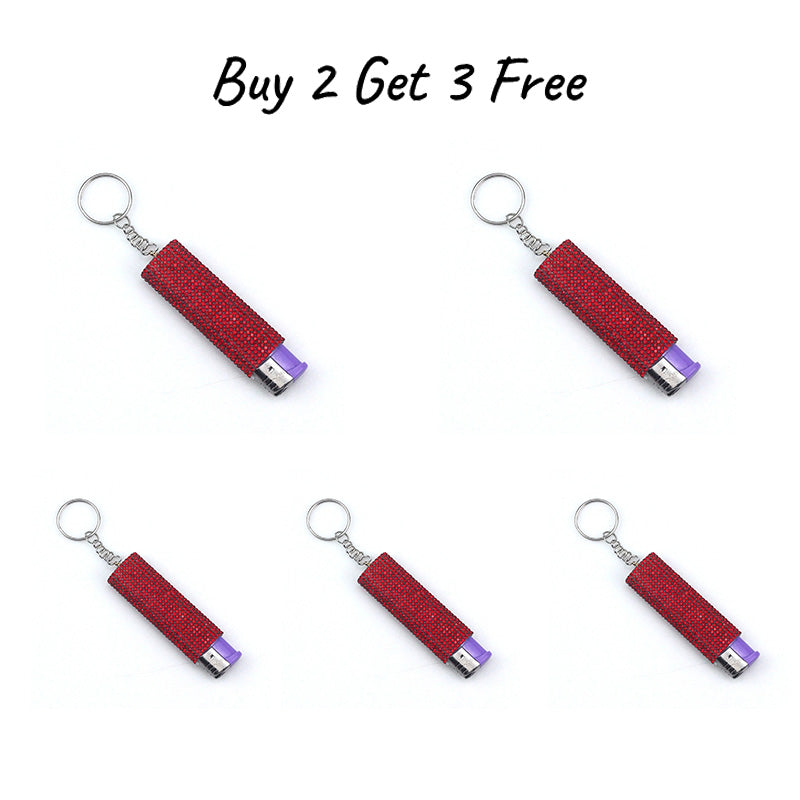 Diamond-encrusted push bottle