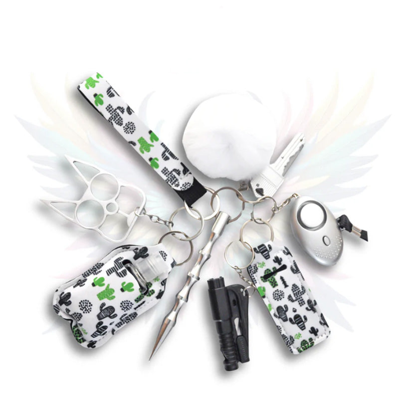 Self-defense keychain set