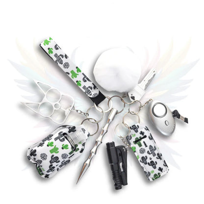 Self-defense keychain set