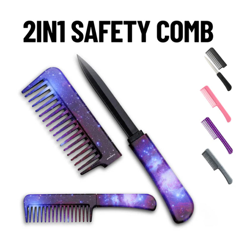 Self-defense safety comb