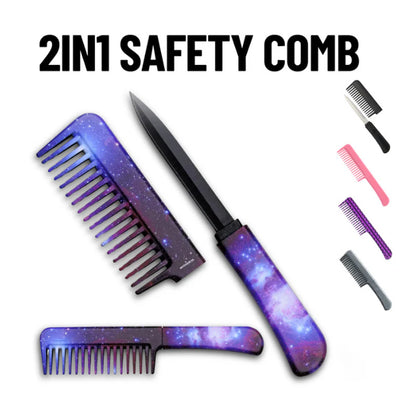 Self-defense safety comb