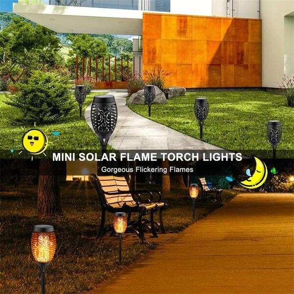 🔥Christmas Sale 60%Off- Solar LED Flame Lights Outdoors