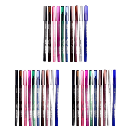 10 Colored Eyeliner Gel Pens