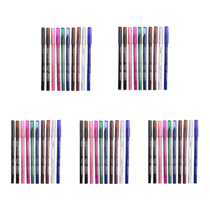 10 Colored Eyeliner Gel Pens
