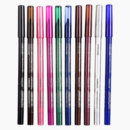 10 Colored Eyeliner Gel Pens