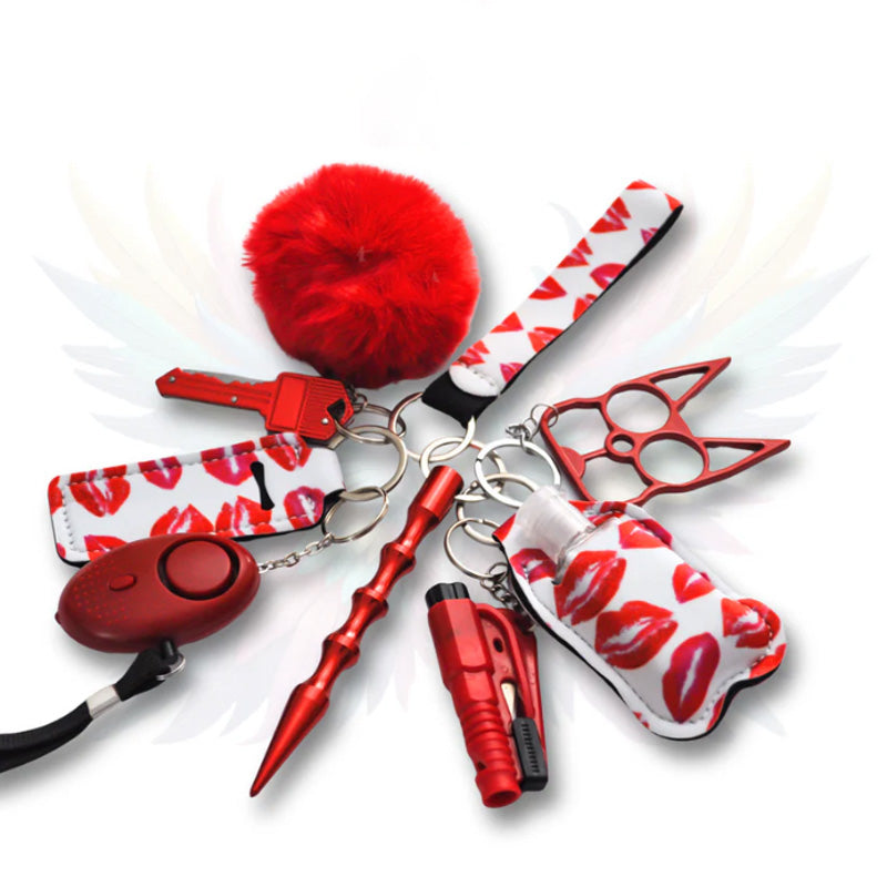 Self-defense keychain set