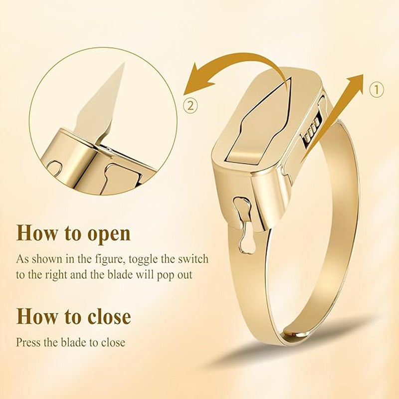 Stainless steel self-defense ring