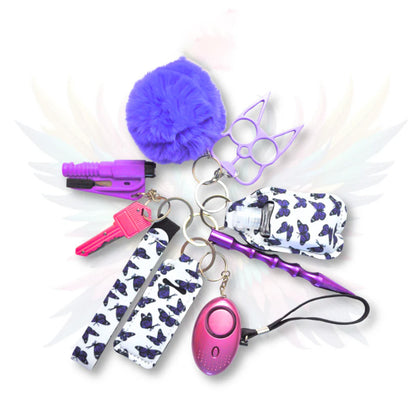 Self-defense keychain set