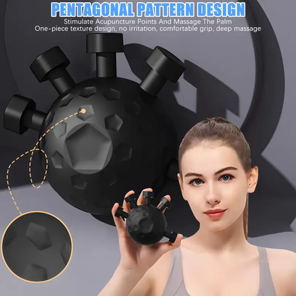 Hand exercise decompression grip ball