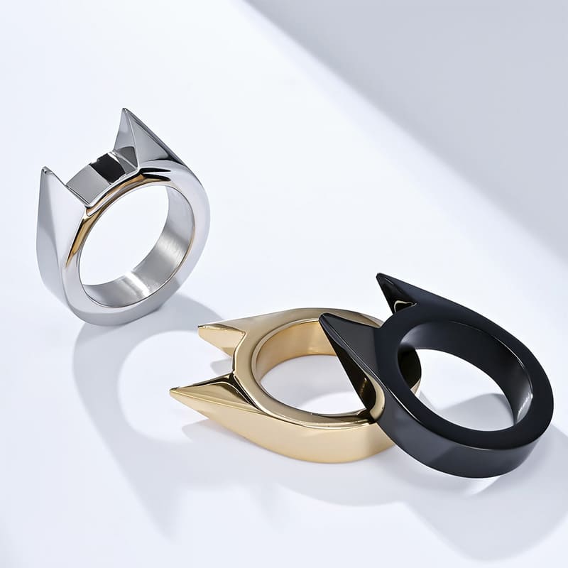 Cat Ear Titanium Steel Ring