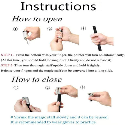 Telescopic magic wand