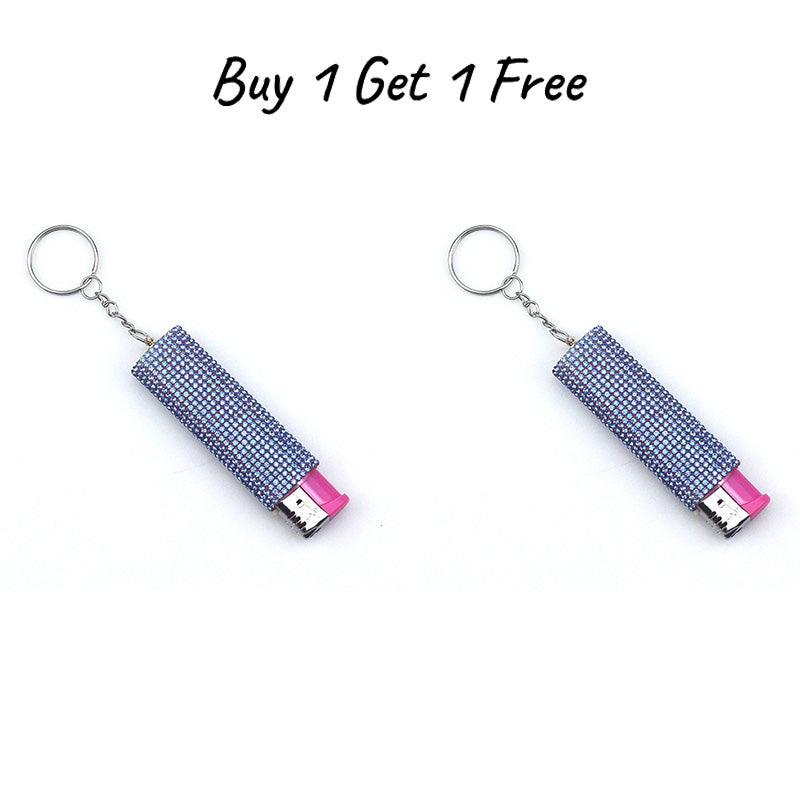 Diamond-encrusted push bottle